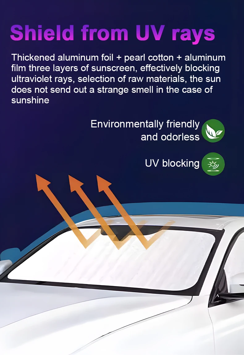 Dongfeng S31 Nammi 01 Box Car Window Visor Auto Windshield Anti-UV Parasol Sun Protection Sunshades Accessories