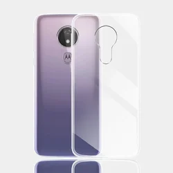 Clear Soft Silicone TPU Phone Case Cover - Enhanced Protection for Moto G6 Play (Clear)