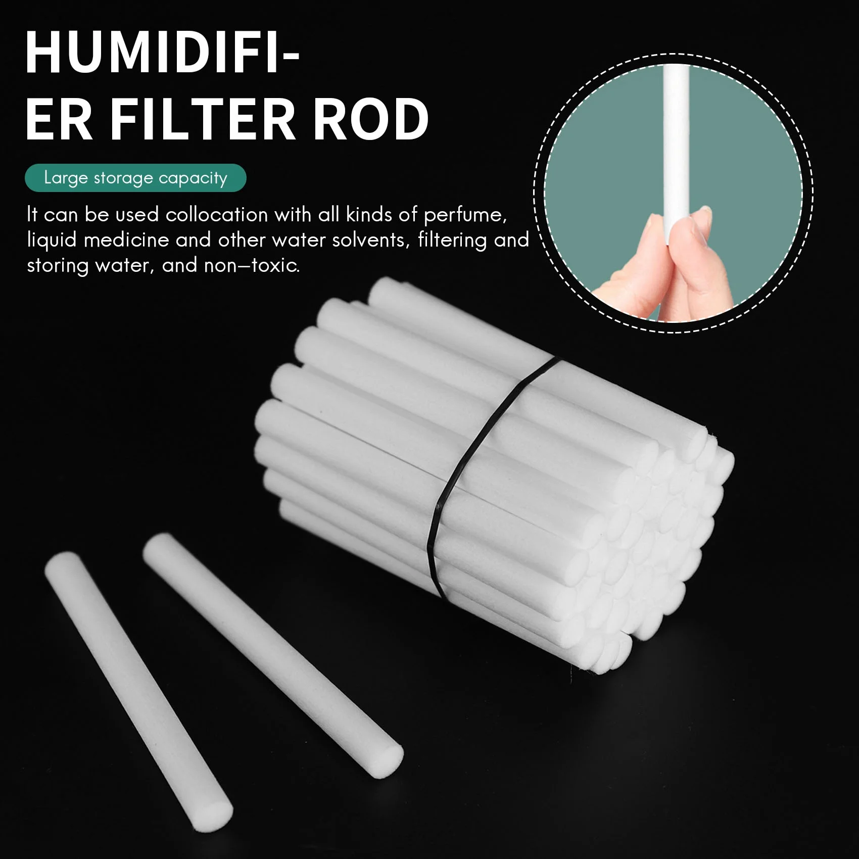 40Pcs Cotton Swab Filters Refill Sticks Replacement Wicks for Portable Personal USB Powered Humidifiers Aroma Maker 4