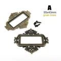 A55x43mm green brass