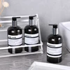Bathroom Labels Sticker Set  Shampoo and Shower Gel Dish Soap Dispenser Label Removable Waterproof Lotion Label 5