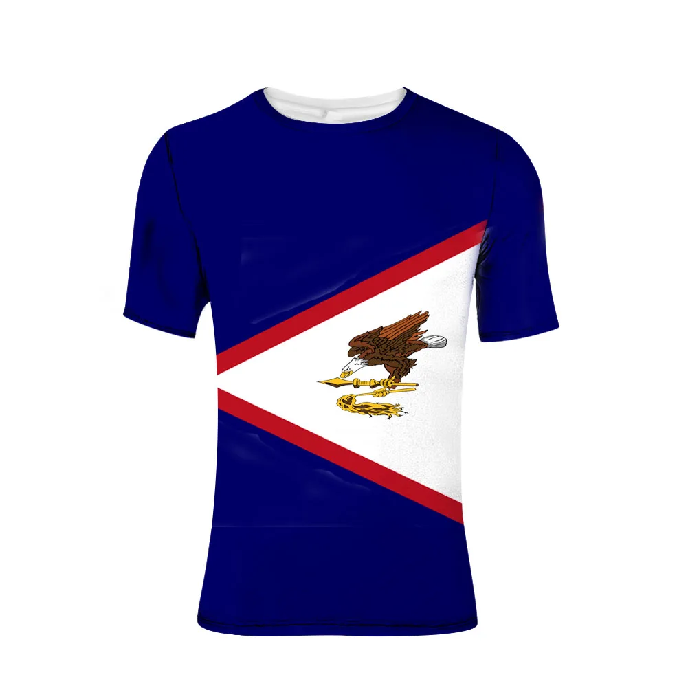 Samoa Americane Free Custom Made Name Number Asm T Shirt Country College Nation Flag Print Photo Logo Text Abbigliamento Casual