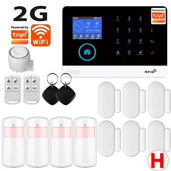WiFi Alarm System for Home Burglar Security Tuya Smart House App Control 433MHz GSM Wireless With Motion Sensor Camera
