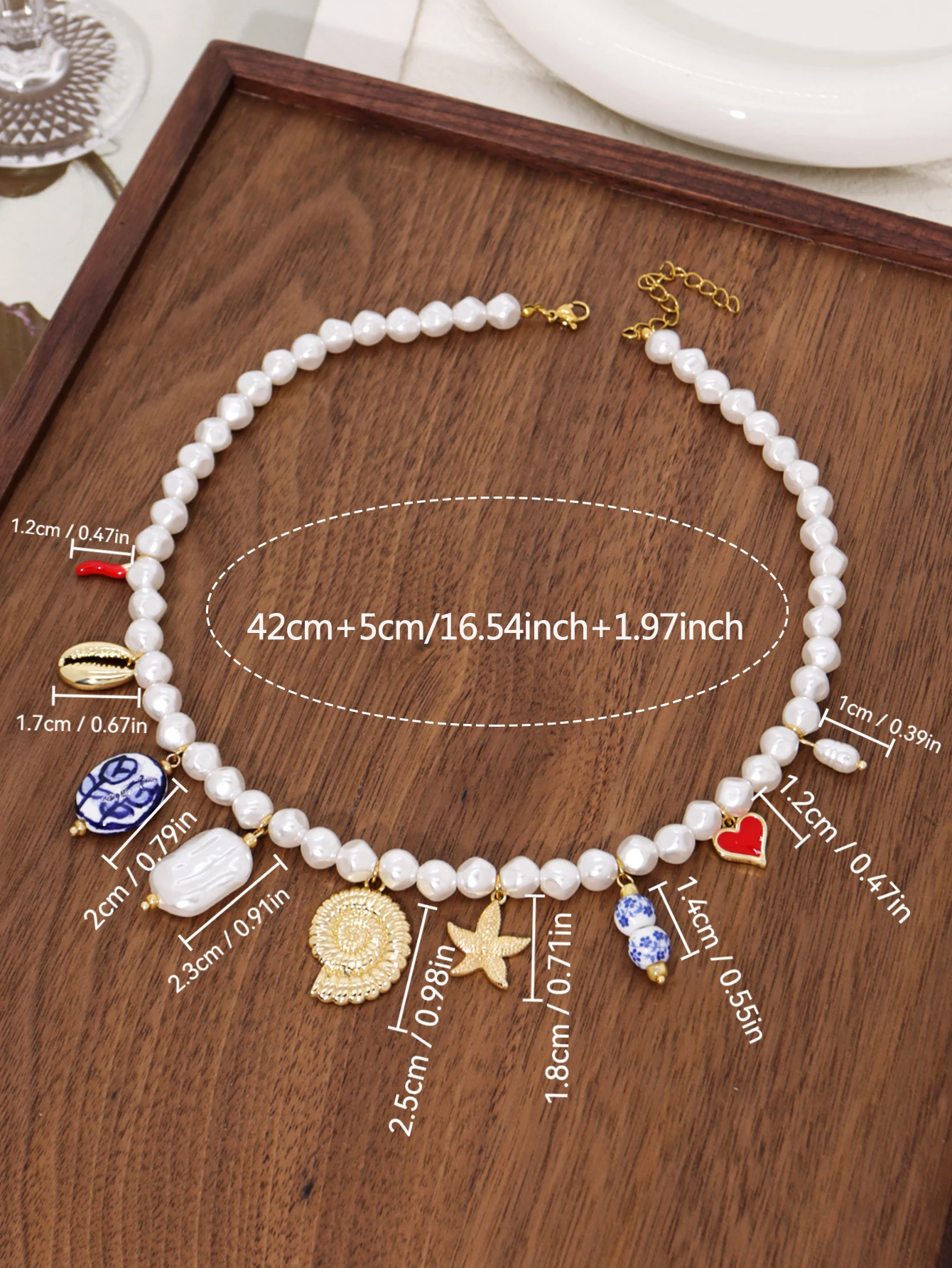 Womens Charm Clavicle Chain Necklace