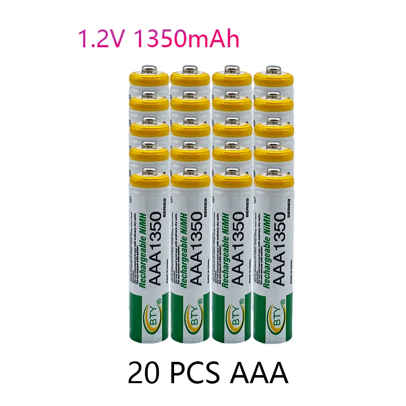 1.2V AAA battery 1350mAh Ni-MH Rechargeable AAA Battery For CD/MP3