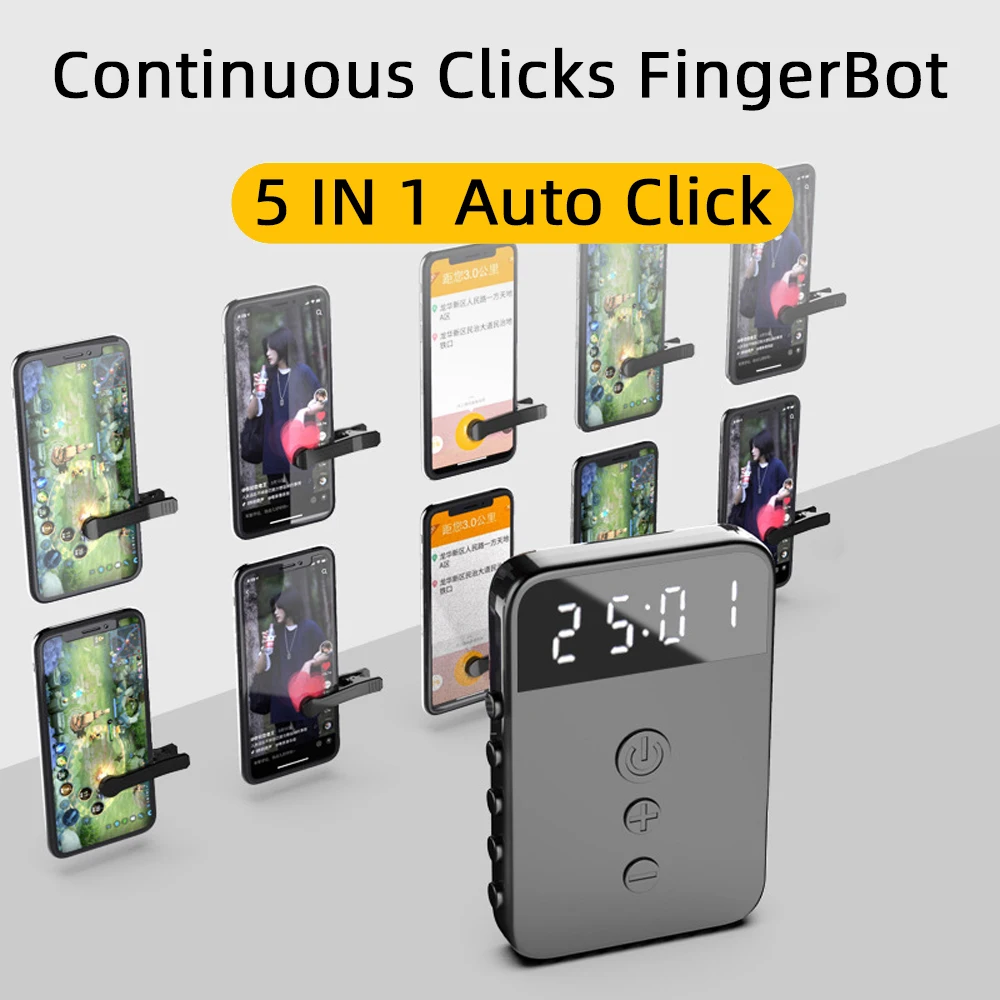 

Mute SmartPhone Screen Auto Clicker Continuous Automatic Click Device Physical Touch Screen TikTok Live Streaming APP For iPhone
