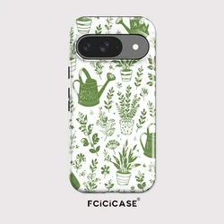 Matte Shockproof Phone Case with Plants Pattern - Double - Layer Protection - Google Pixel 8 Pro (TYFL3593)