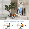 67 Inch Computer Desk with Drawer & LED Lights, Home Office Desk with Storage Shelves, Reversible Workstation for Bedroom, Moder 3