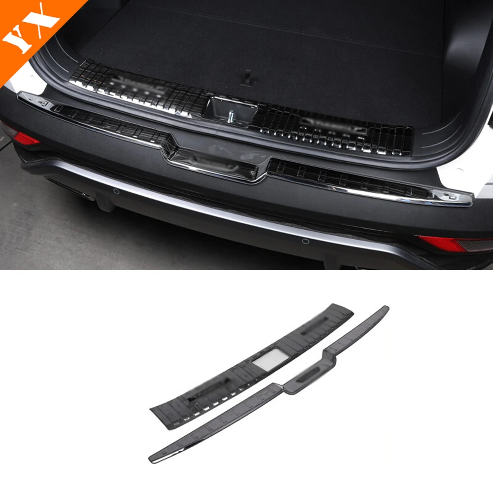 License Plate Stainless Chrome Frame Black Logo for Hyundai Tucson 2005