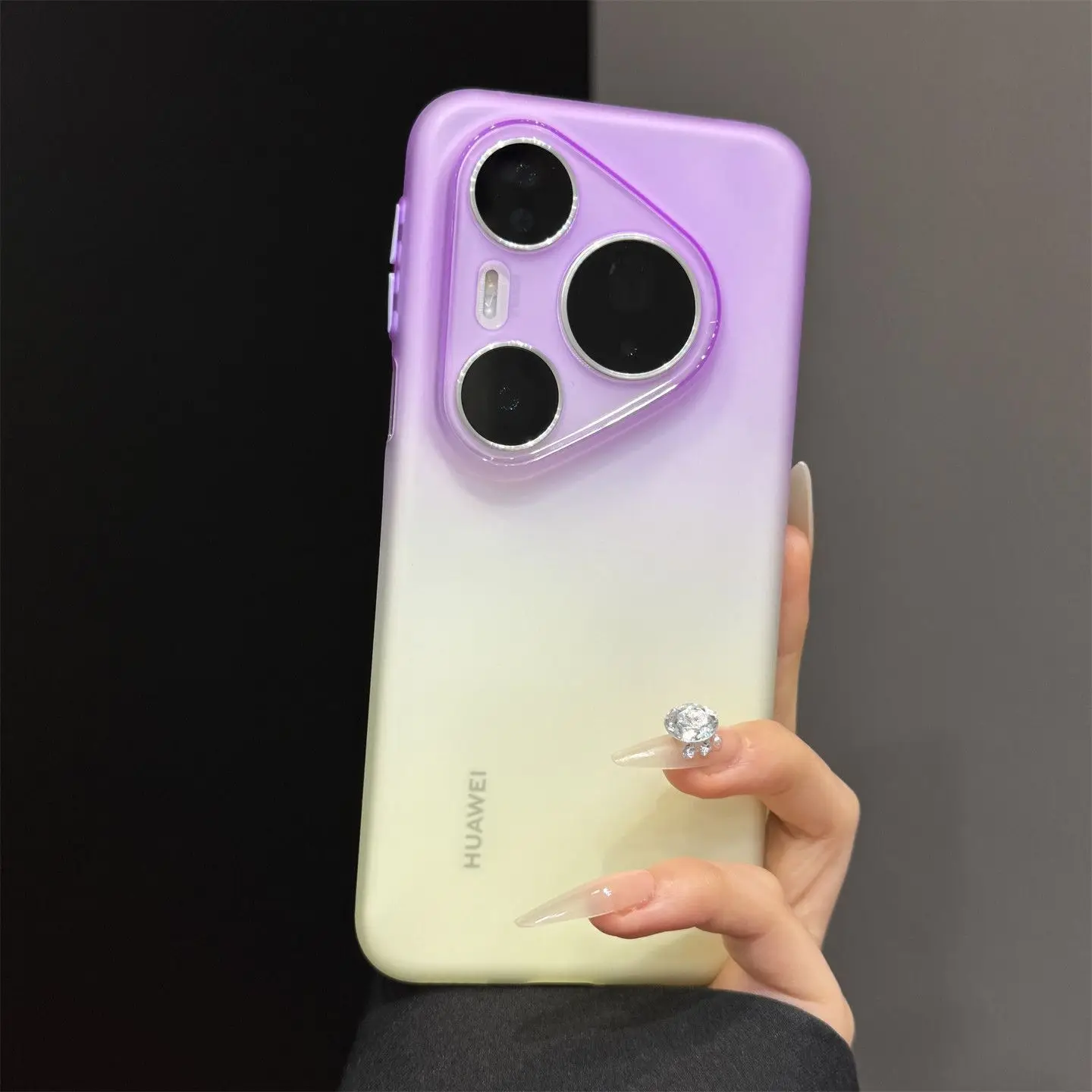 Fashion Matte Translucent Gradient Slim TPU Soft Phone Case Cover