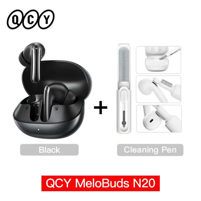 QCY Melobuds N20 HT20 Adaptive Hybrid Noise Cancelling -50dB Wireless  Bluetooth 6.0 Earbud 13mm Drivers 6 Mics HD Call Earphone - Image 7