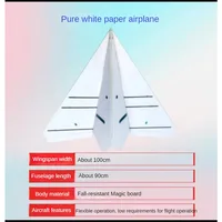 DIY RC Airplane Magic Board Paper Aircraft with 1m Wingspan, Triangle Wing Glider for Remote Control Flying 2