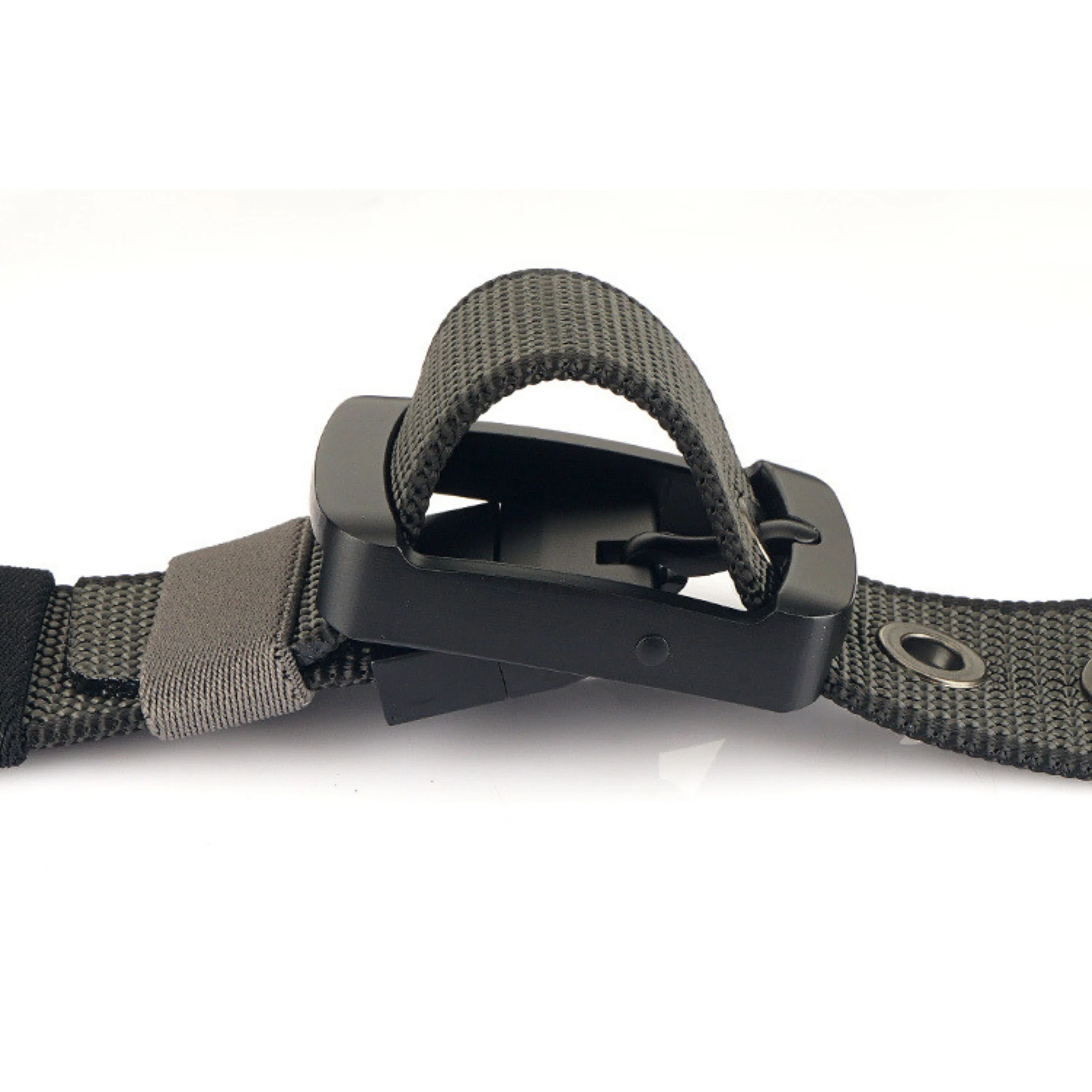 Rotating Buckle Reversible Adjustable Nylon Belt Youth Unisex Casual Canvas Woven Strap Fashion