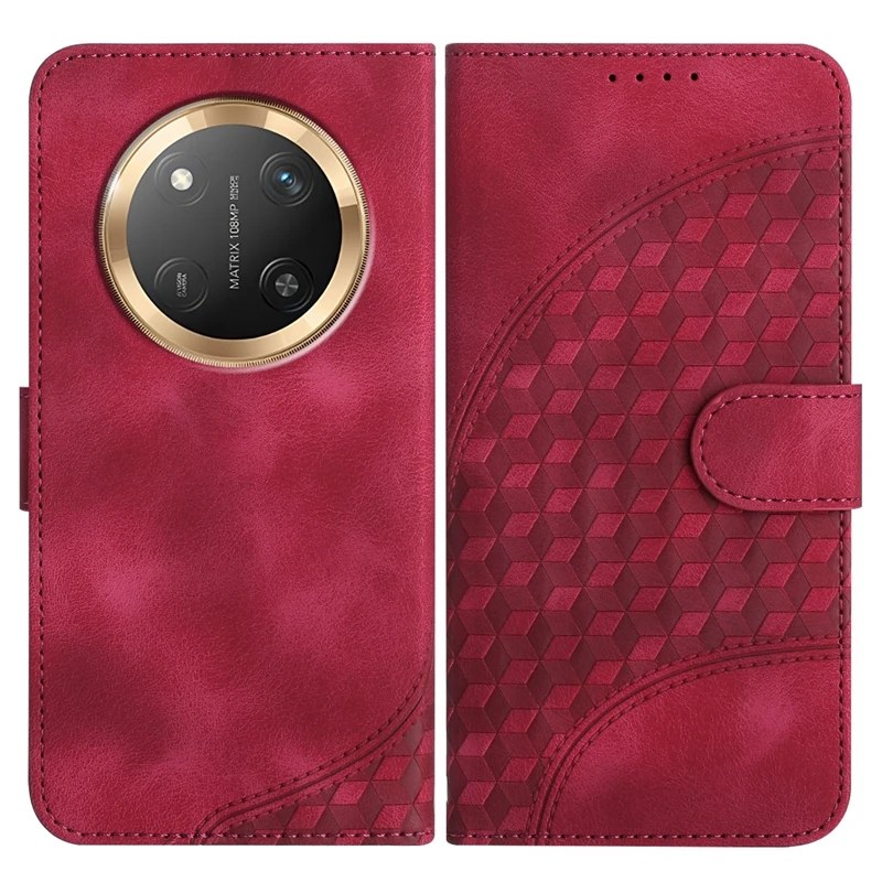Elegant Leather Flip Stand Phone Cover in Solid Color