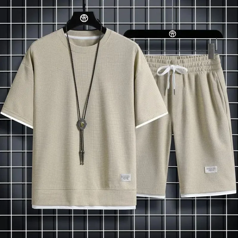 Waffle suit [khaki]]