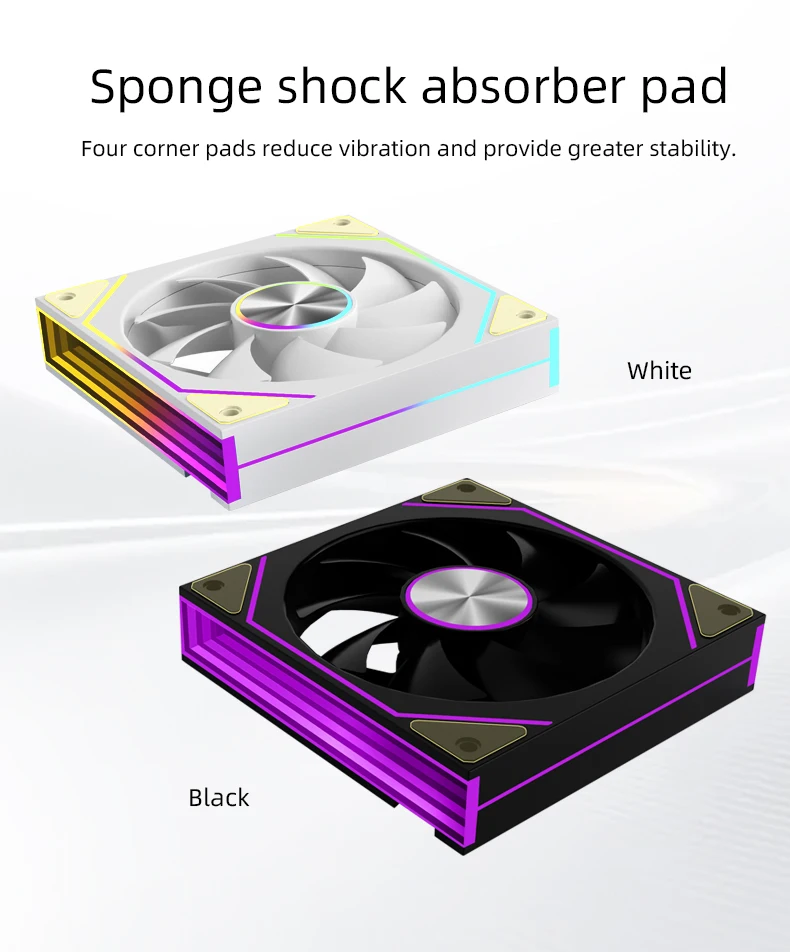 PRISM 8 PRO 120mm PC Computer Case Fan 5V 3Pin Sync Argb 12CM Quiet Cooling Fan