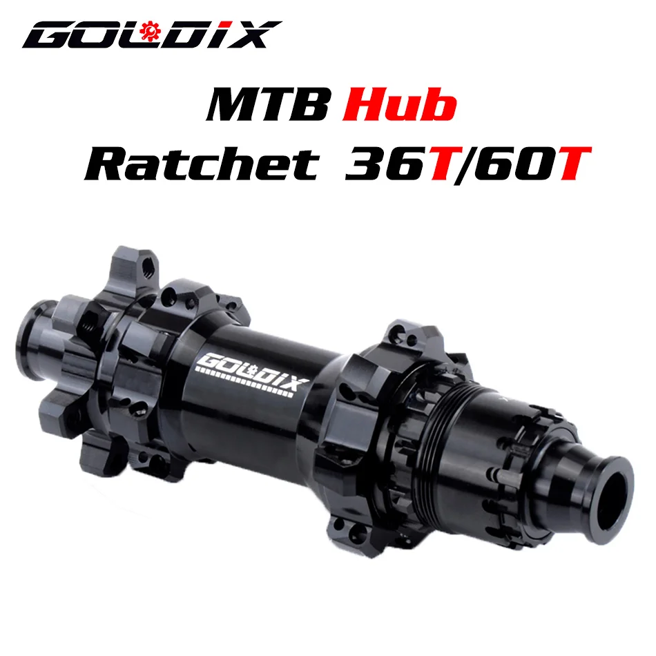 Goldix Gdx310 Freno A Disco Boost Mozzo Mtb 28H Perno Passante Sgancio Rapido 148 X1 2/141X10 Ratsche 36T/60T Hg Xd Ms 8/9/10/11/12 Velocità