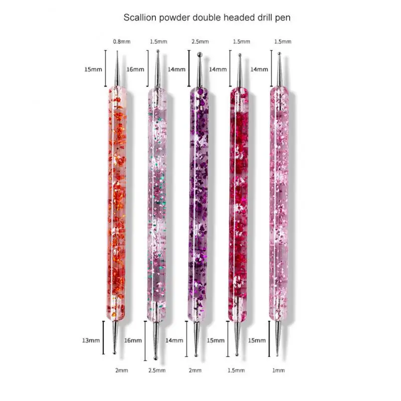 Nail Dotting Pen Portable Drilling Picking Picker Self-adhesive Rhinestones Gems Pens Nail Art Decor Tools 3