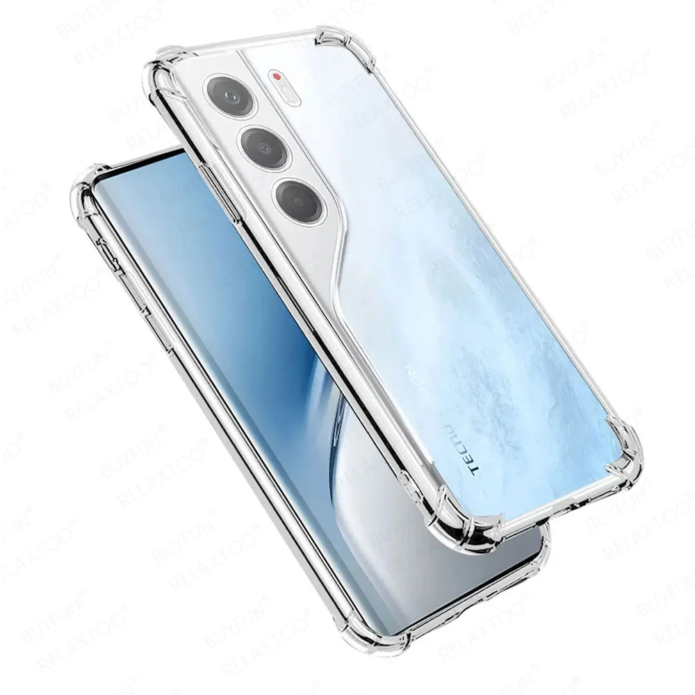 Transparent Soft Back Shockproof Case - Anti-Yellow, Clear Protective Cover