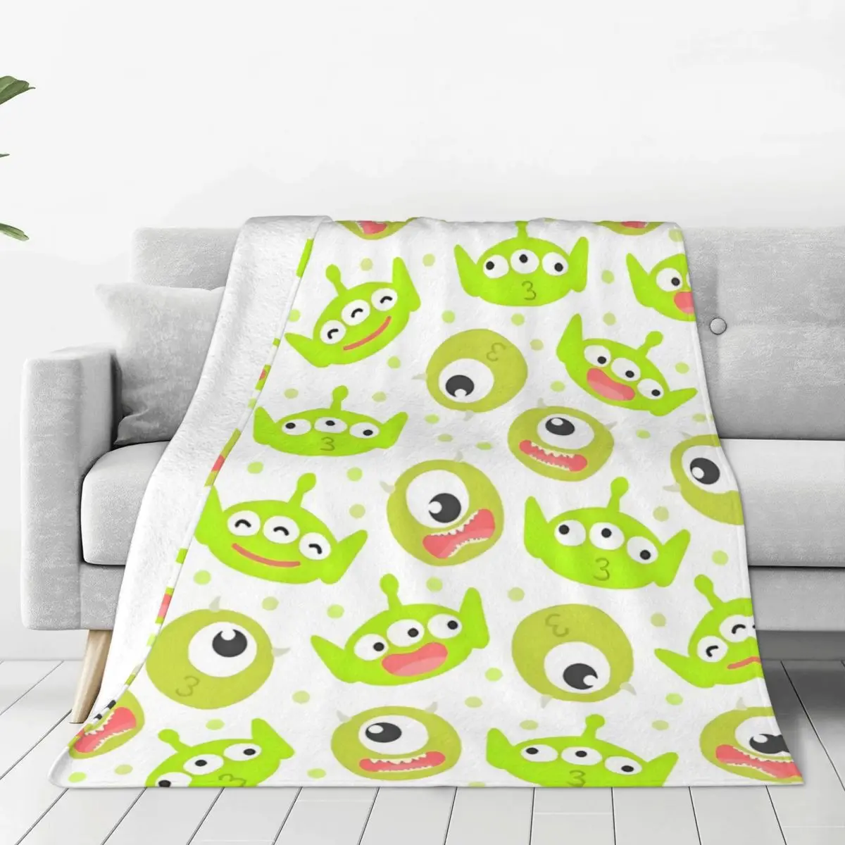 Cozy Monsters Inc James P Sullivan Plush Throw Blanket