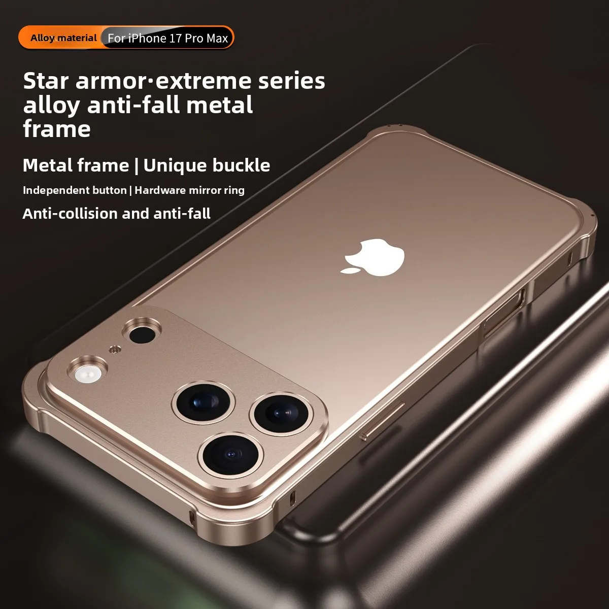 Premium Aluminium Frame Metal Bumper Case with Alloy Lens Protector - High-Quality Phone Cover