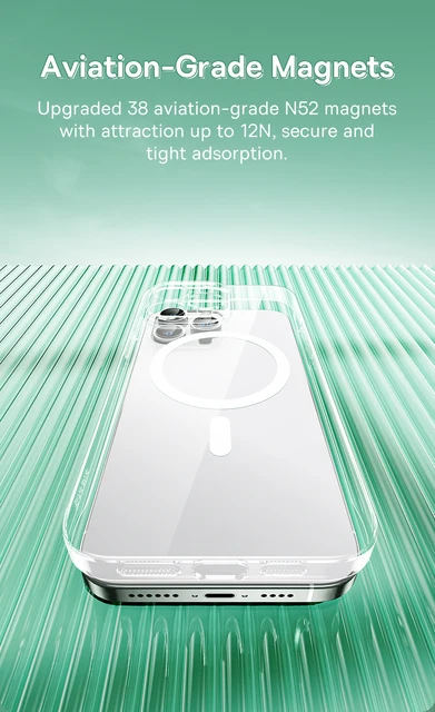 Case iPhone 15 Pro Max Funda Baseus Crystal Series Magsafe Apple I Oechsle  - Oechsle