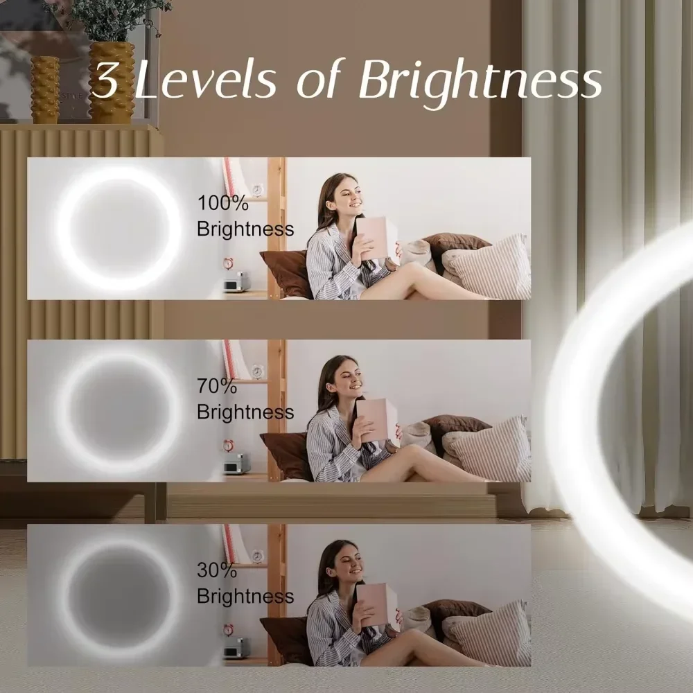 Portable Rechargeable Touch Makeup Mirror with Light