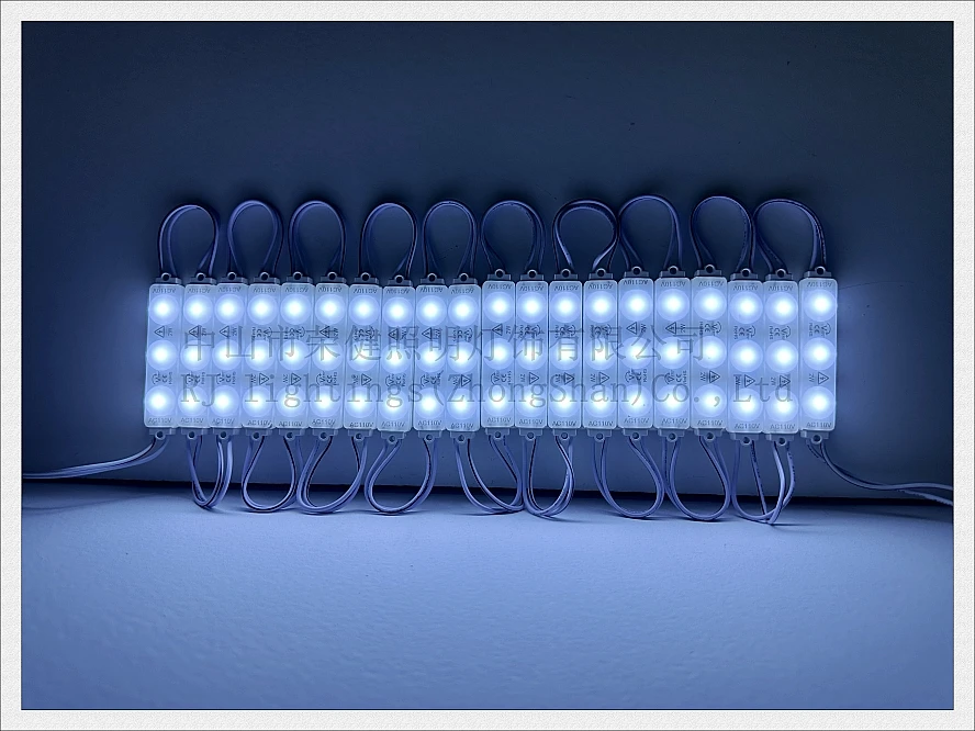AC220V / AC110V input injection LED light module for sign letters 2W 240lm SMD2835 3 led IP65 70mm*13mm*8mm NEW