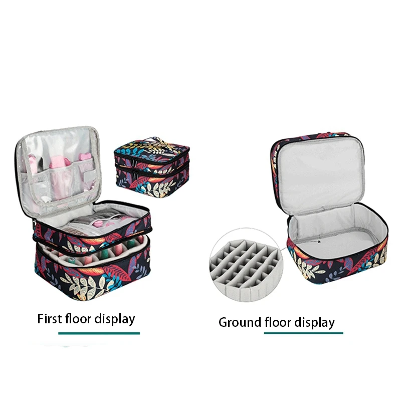 Estuche de transporte para aceites esenciales, organizador de doble capa para 30 botellas, accesorios, solo bolsa