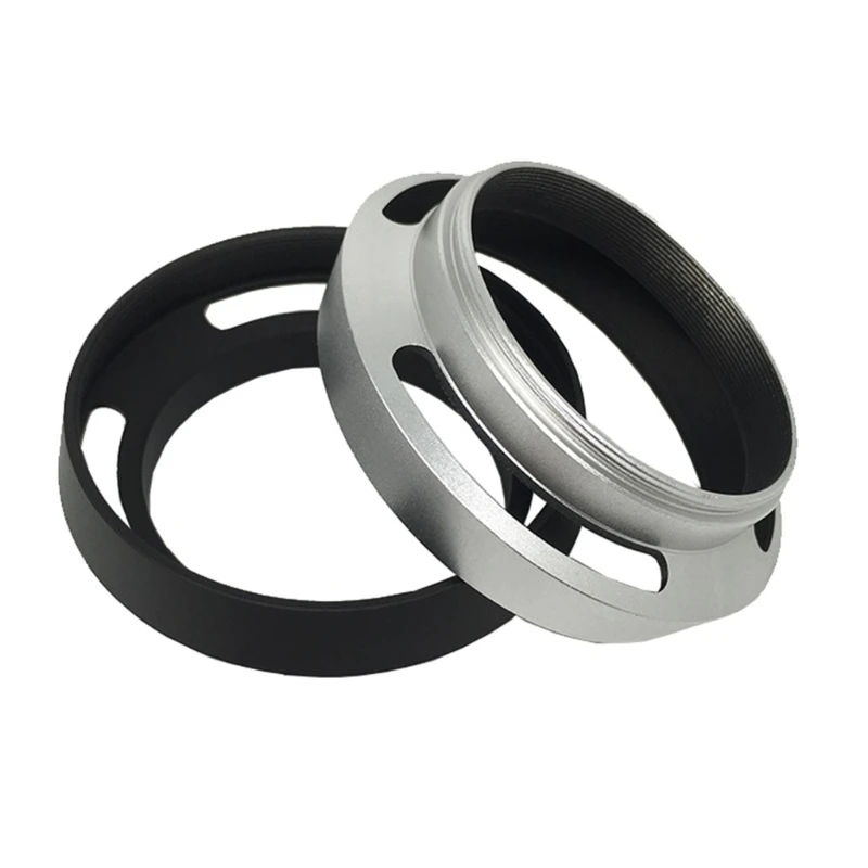 Lens Hood Sunshade Metal Vented Camera Sun Blocker Reduce Reflection ...