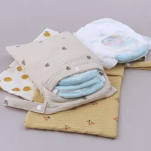 

Multifunctional Baby Diaper Bag Organizer Reusable Cartoon Print Mummy Storage Nappy Bag for Disposable diaper Clothing