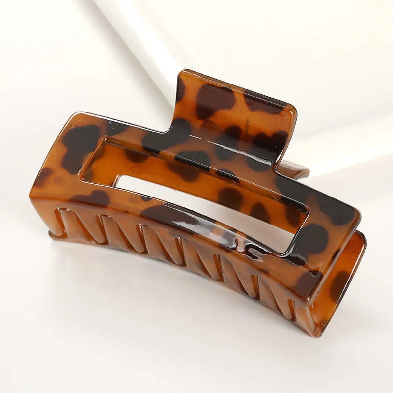 Koreanische Frauen Mädchen Acryl Haar Krallen Haar Clips Headwear Große Größe Haarnadeln Krabben Spange Mode Ornament Haar Zubehör – Detail 12