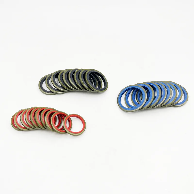 NBR Metal Seal Ring M6 M8 M10-M30 High Press Hydralic Rubber Oil Pipe Seal Gasket O-Ring Gasket Assortment Kit