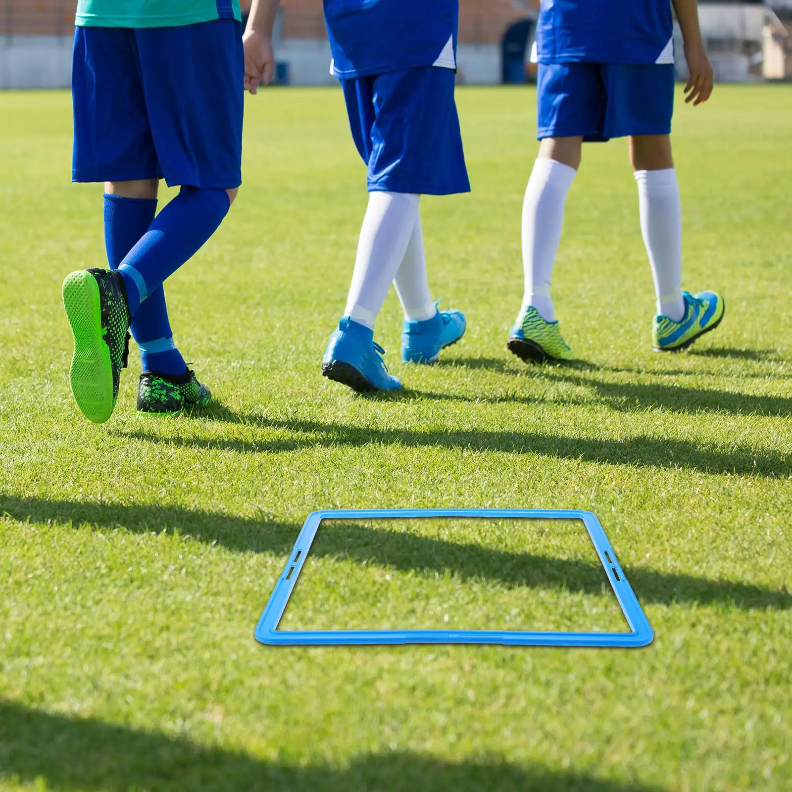 6Pcs Football Training Rings Square Agility Squares Soccer Equipment Sport Ring Speed Agility Training Portable Rings For