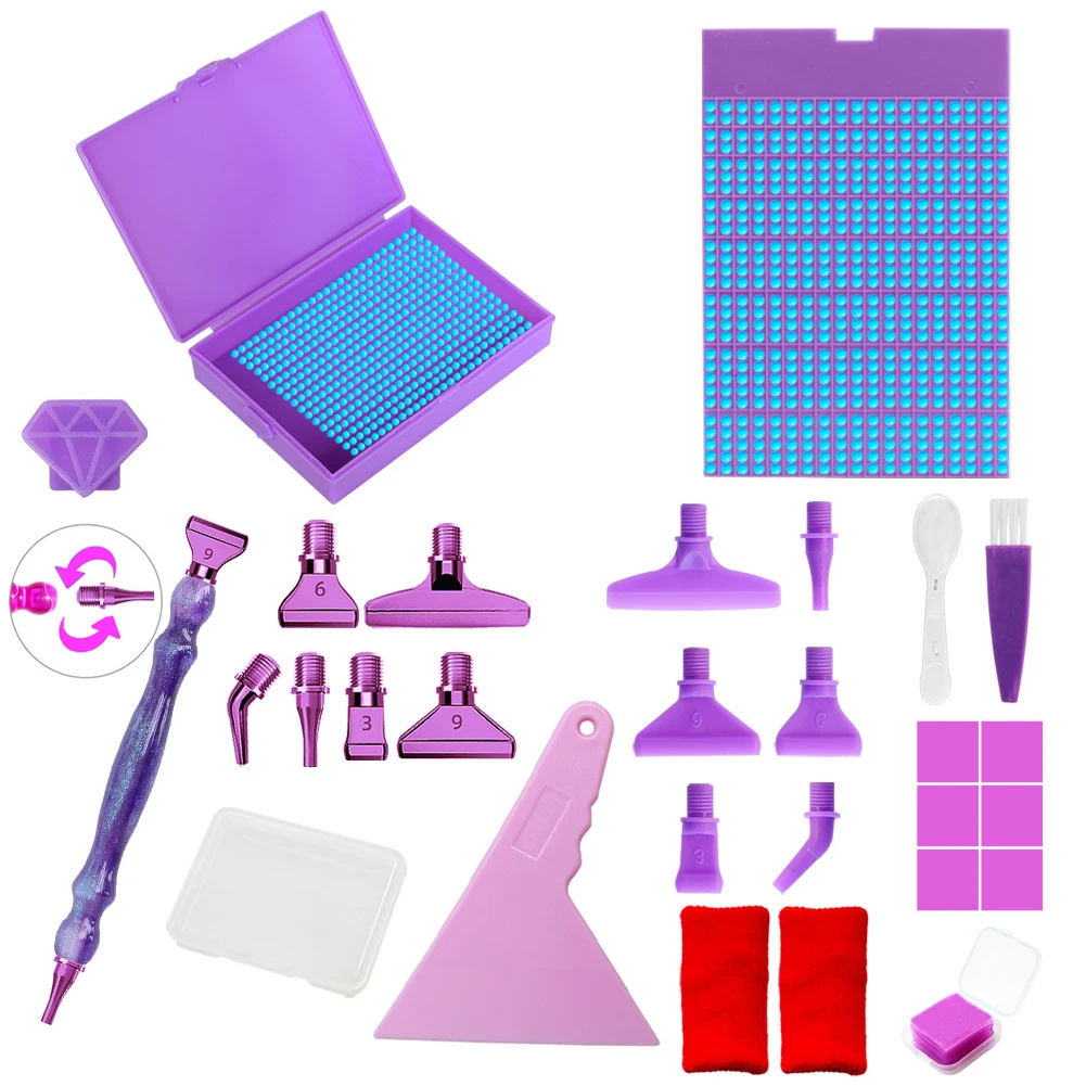 Diamond Painting Tool Set with Beads Sorting Case and Pen