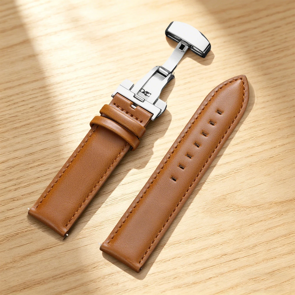 Elegant Universal Smartwatch Bracelet with Quick Release Butterfly Buckle