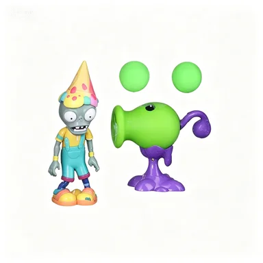 Plants vs. Zombies Electric Peashooter Toy - Fun Silicone Game Figure Collection