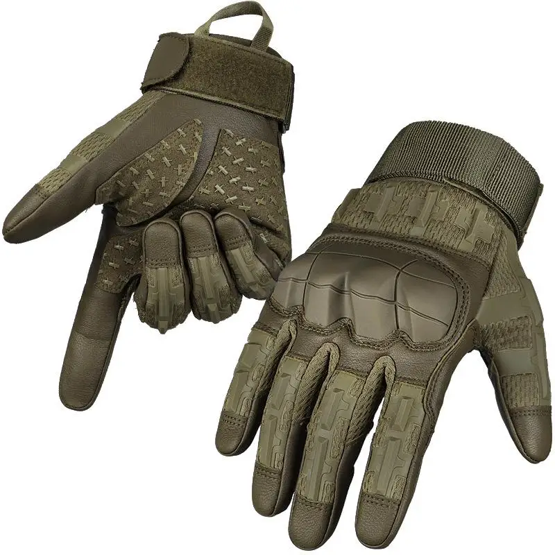 Gants vélo écran tactile cuir PU pêche chasse - airsoft tir outdoor sport protection main