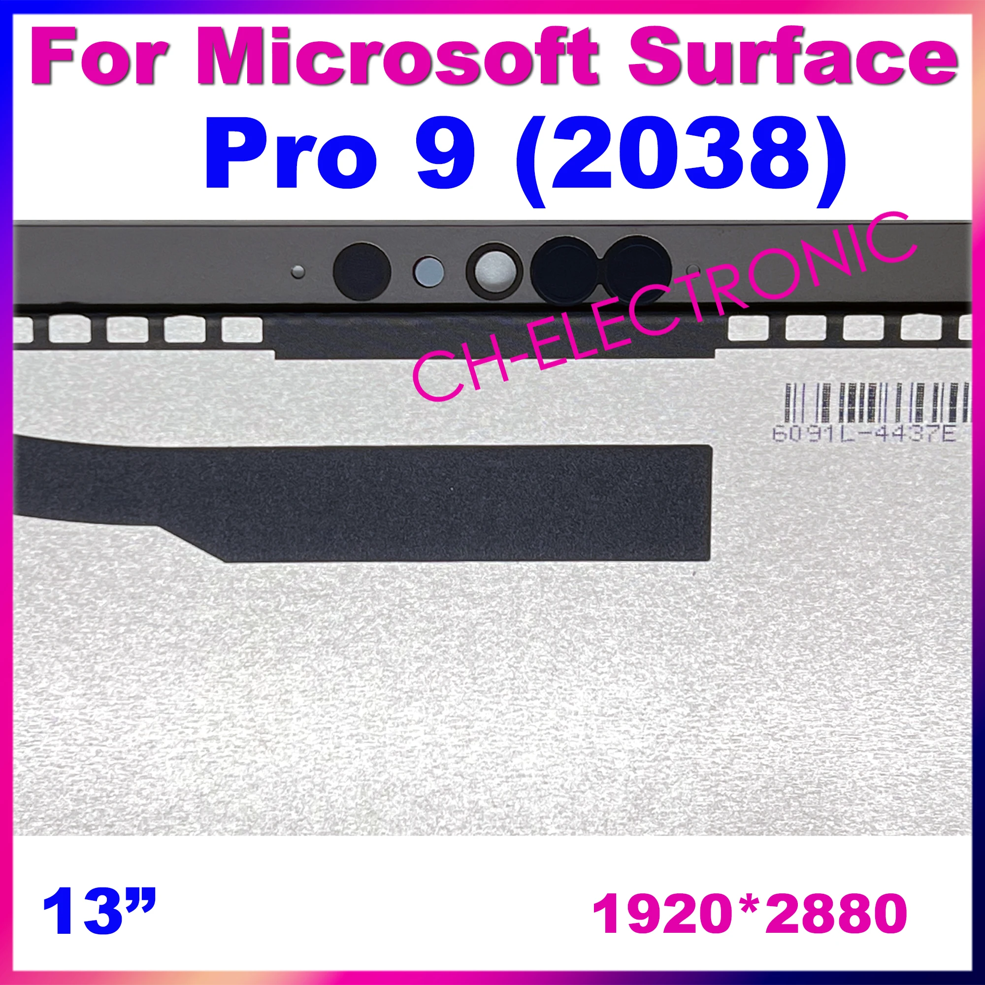 

ЖК-дисплей с сенсорным экраном 13 дюймов для Microsoft Surface Pro 9 в сборе, для Surface Pro 9 Pro9 2038, сменная оригинальная панель дисплея