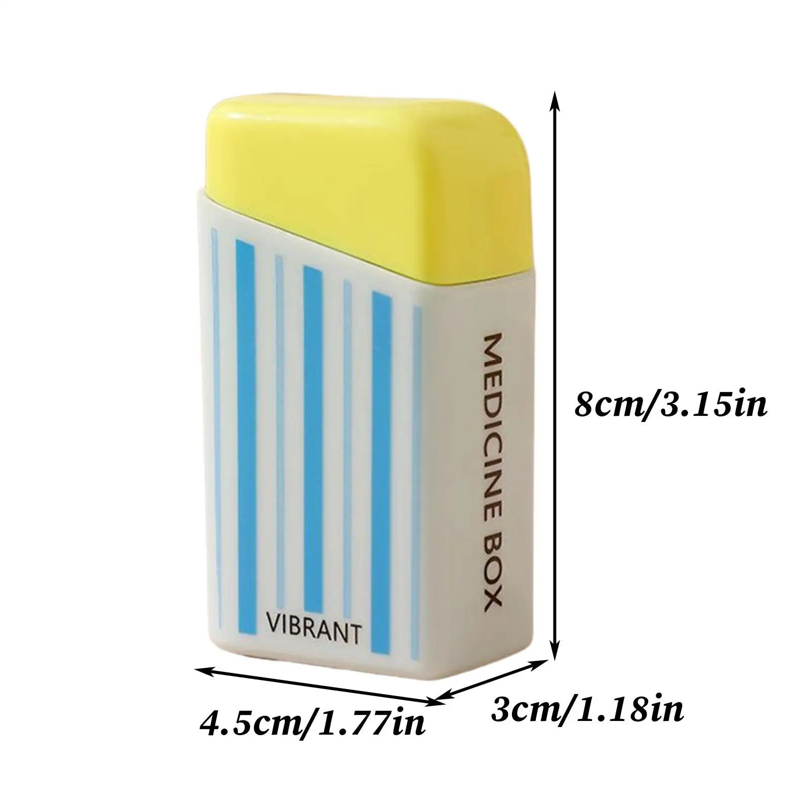 Pill Box Portable Pill Dispenser 7 Day Fish Oil Supplement Storage Holder Container Box For Father Mother Seniors Elderly Pets