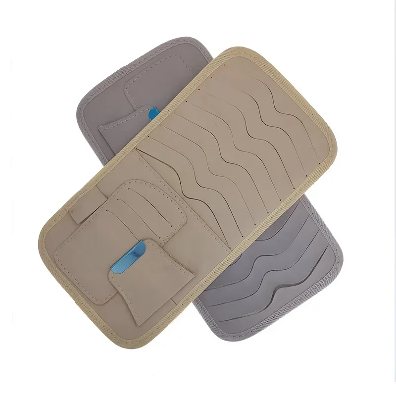 Cd dvd storage bag cd dvd storage case Car DVD Cd Storage Cd Holder Case Bag Disc PU Leather Storage Case Sunglasses Organizer Sun Visor Sunshade Sleeve Wallet Clips