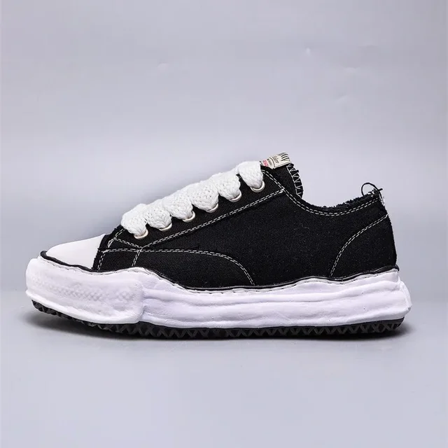 Unisex Retro Trendy Thick Bottom Heightening Canvas Shoes Breathable Summer Casual Sports Shoes for Adults 1