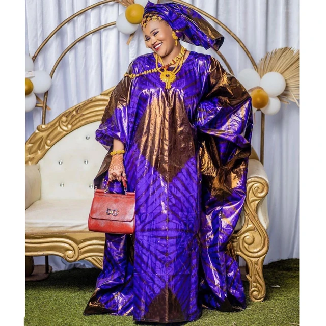 Purple and White Aso Ebi | African Fashion