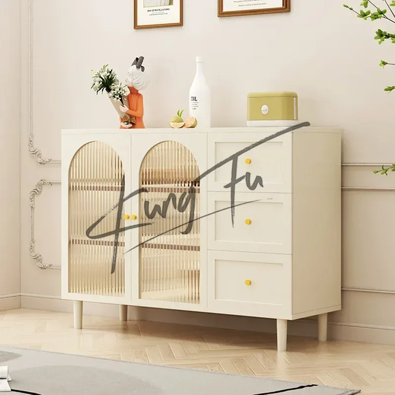 Nordic White Sideboards Storage Locker Space Saving Sideboards Kitchen Cabinet et Corner