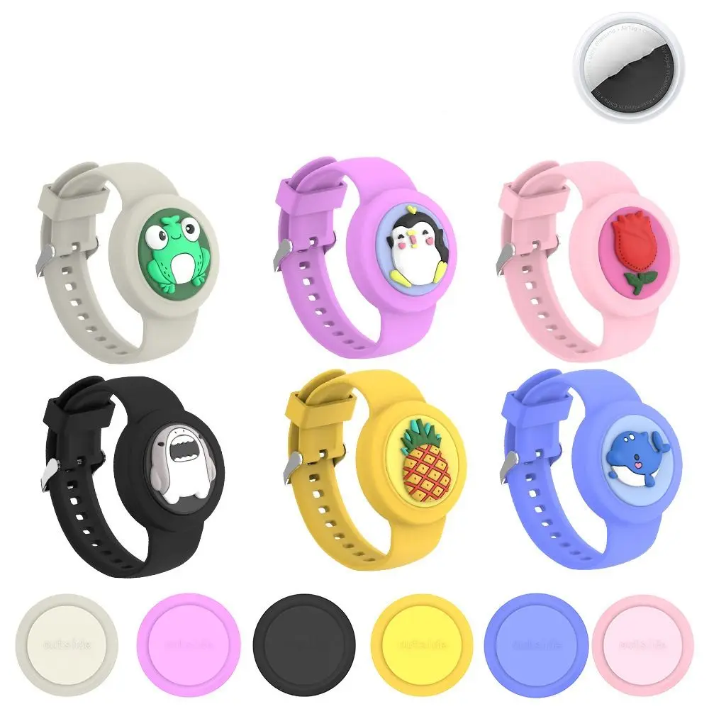 Nuovo Impermeabile Per Apple Airtag Holder Wristband Kids Custodia In Silicone Bracciale Bambini Per Airtags Case Watch Band