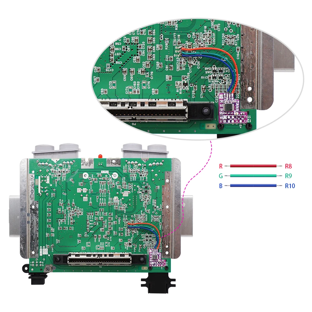 Bitfunx RGB THS7374 Mod Chip Kit de modificação para consoles N64