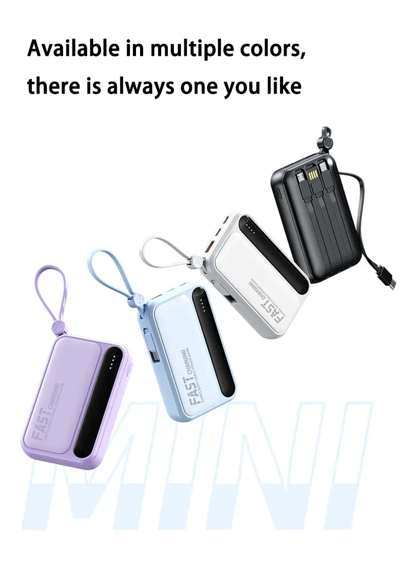 20000mah Portable Power Bank With Fast Charging 4-wire Charger_voghion.com