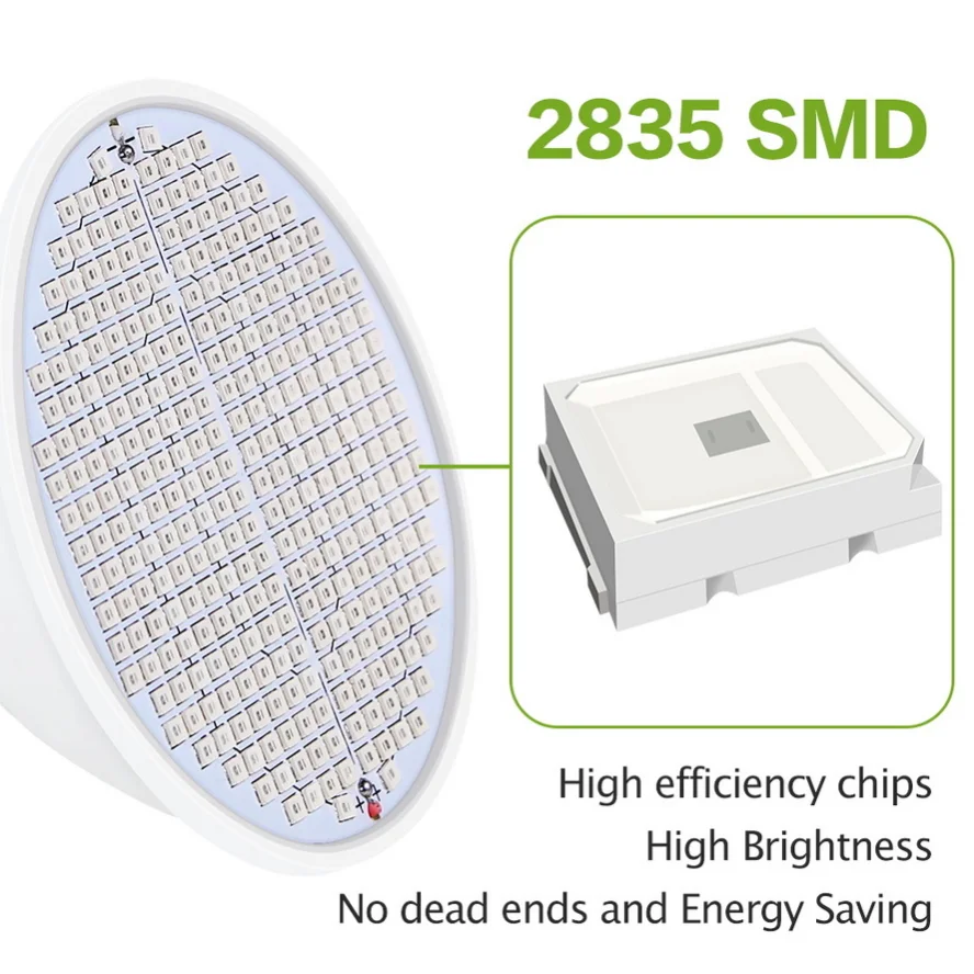 Led grow lamp E27 220V Full Spectrum UV for Hydroponic Plant Flower Seedling
