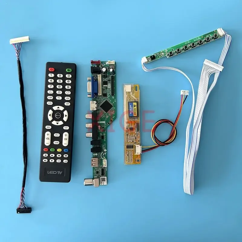 Per Muslimatexlcd Driver Controller Card 1Ccfl Tv Analog Vga + Hdmi + Av + Usb + Ir 1280*800 Schermo 30 Pin Lvds Kit Di Test Fai Da Te