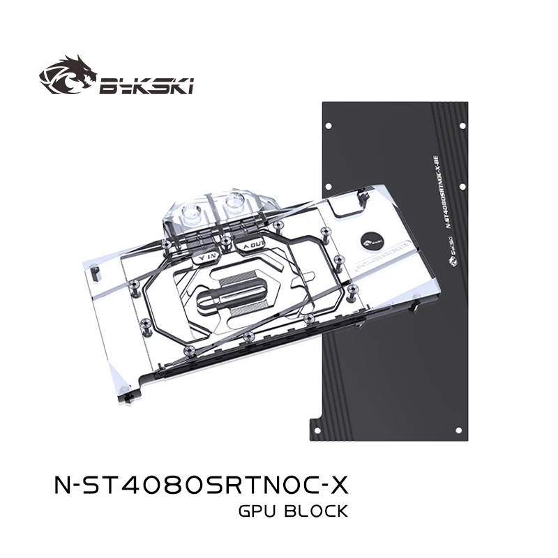 GPU　ラジエーター N-PNY4080VERTO-X用 Bykski Water Block Use for PNY GeForce RTX 4080 Super